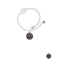 thumbnail image 2 of Delight Jewelry Silvertone Physical Therapist Caduceus Seal - PTA - Silvertone Leaf Delicate Bracelet, 6.25+1.75", 2 of 4