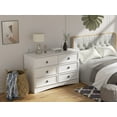 LGHM White 6 Drawer Dresser, Wide Chest for Bedroom, Modern Storage