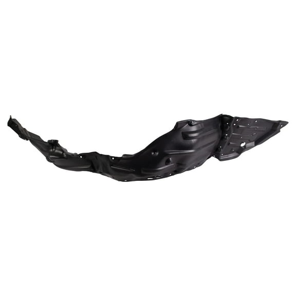 TRQ Front Right Inner Fender Liner Black Passenger Side Fits Select 2016-2018 Toyota Prius TO1249207