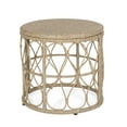 thumbnail image 2 of Montserrat Wicker Outdoor Side Table, Light Brown, 2 of 6