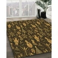thumbnail image 2 of Ahgly Company Indoor Round Patterned Midnight Gray Area Rugs, 4' Round, 2 of 6