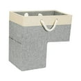 thumbnail image 3 of Cesta de escalera con asas Strade Fareast Limited Organizador de cesta de almacenamiento de escalera en forma de L GRIS, 3 of 8