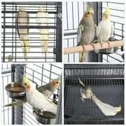 Alden Design Rolling Metal Large Bird Cage Parrot Cage with Stand Open Playtop
