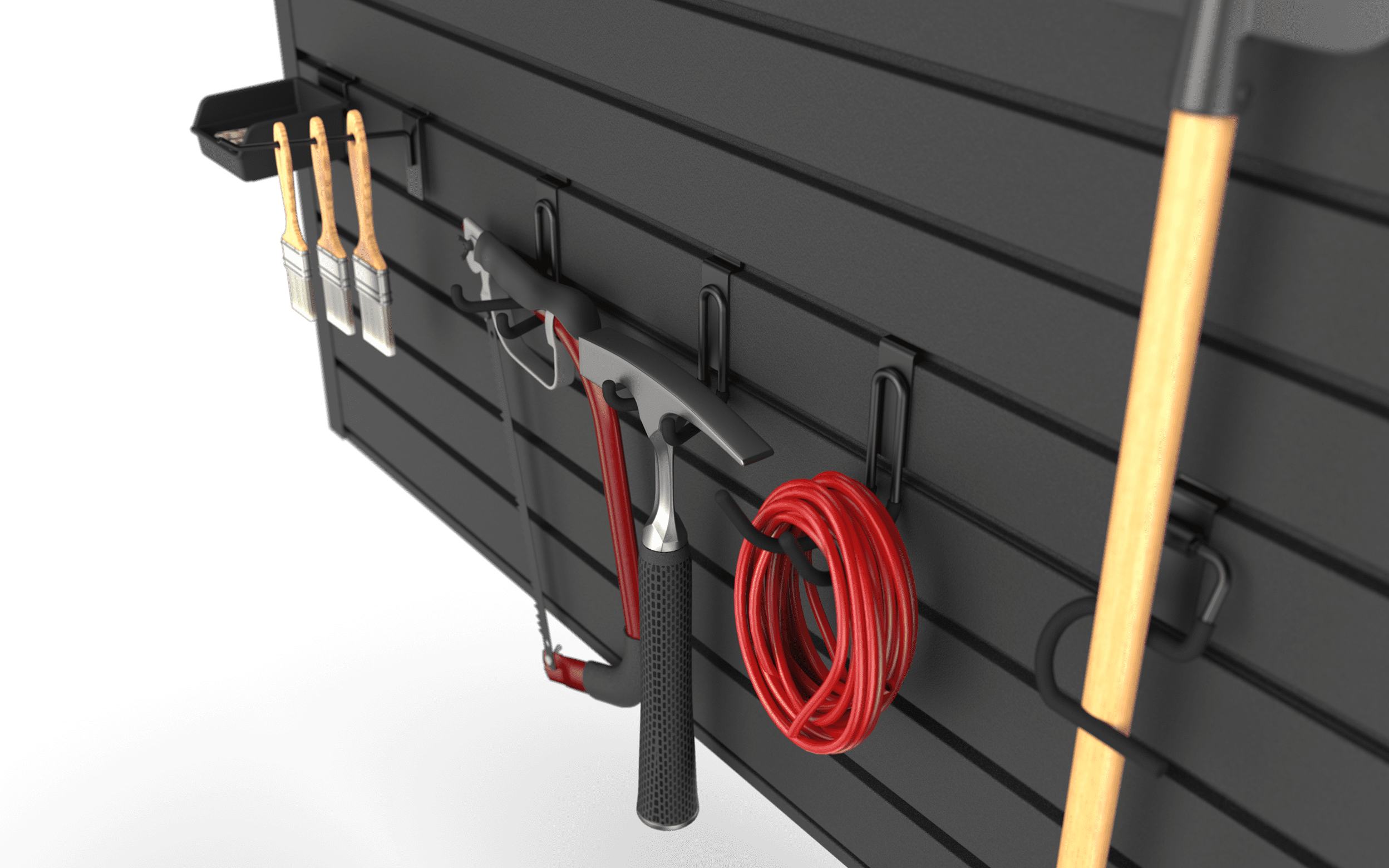 Hyper Tough Slatwall Panel Set, 48" x 12", 2-Pack, 2 ft x 4 ft Garage Wall Storage Panels for Tools, Hooks & Accessories