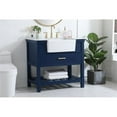 thumbnail image 2 of Elegant Decor Clement 36" Aluminum MDF Single Bathroom Vanity in Blue, 2 of 8
