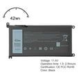 thumbnail image 2 of 4Cell WDX0R Laptop Battery for Dell Inspiron 13-5000 13-7000 15-5000 15-7000 NEW, 2 of 6
