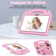 thumbnail image 5 of Dteck for Onn 10.1 inch Tablet Case (2024 Model) 100135925, with 14 Dolls DIY Figures Handle Stand, Kids EVA Shockproof Cover for Walmart Onn 10.1" Tablet 2024,Pink, 5 of 9