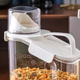 thumbnail image 3 of Distributeur de Riz Corps Transparent Réservoirs Scellés Bac à Ingrédients avec Poignée et Tasse Cadeaux de Pendaison de Crémaillère, 3 of 6