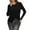 Black, variant on Asymmetric Hem Rib Knit Sweater Women Batwing Sleeve Fall Winter Chic Streetwear Essential XL Size Black