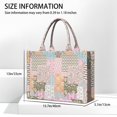 thumbnail image 3 of Large Capacity Tote Bag,Pioneer Flower Floral Print Pattern Handbag Fashion Luxury Tote Bag,15.7"x13"x 5.1" Inches,Laptop Compatible, 3 of 6