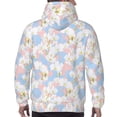 thumbnail image 3 of Bingfone Orchids Flowers Men's Drawstring Hoodie Long Sleeve Pocket Sweatshirts-Medium, 3 of 6