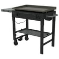 thumbnail image 2 of Megamaster 2-Burner Propane Gas Griddle Cart with Side Shelf, Flat Top Grill, 38,000BTUs, Black, 720-0785A, 2 of 10