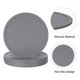 thumbnail image 3 of Uxcell 6pcs Posavasos de Silicona para Protección de Mesas y Muebles, Gris, 3 of 5