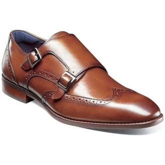Stacy Adams Mens Shoes Desmond Leather Cap Toe Monk Strap  display picture 3