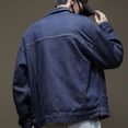 thumbnail image 4 of Abrigo vaquero para hombre, chaqueta vaquera para motocicleta, chaqueta vaquera para hombre, chaqueta de motociclista de manga ancha, abrigo de invierno de gran tamaño, precio económico, estilo corean, 4 of 5