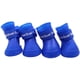 thumbnail image 1 of 2 pares de zapatos para perros, botas de silicona, impermeables y antideslizantes para la lluvia, para perros pequeños (S, Azul), 1 of 5