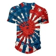 thumbnail image 5 of Gamivast 4th of July Patriotic Shirt Summer Tie Dye Shirt Men Hippies Senior Short Sleeve Tie Dye Tee Shirt for Men Independence Day XXXL My Order History Online Recent, 5 of 5