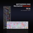 thumbnail image 2 of Teclado mecánico Motospeed CK62 de 61 teclas RGB con USB BT 3.0, modo dual, para juegos con interruptor OUTEMU azul/rojo, larga durabilidad, 2 of 5