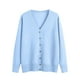 thumbnail image 5 of Suéter de cuello en V para mujer, nuevo suéter de primavera y otoño para mujer, cárdigan de punto de manga larga con cuello en V y cuello en V, cárdigan de punto de gran tamaño para mujer., 5 of 9
