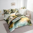 thumbnail image 5 of jejeloiu Lake House 7pcs Bedding Comforter Set,Rustic Farmhouse Cabin Queen Bedding Sets,Old Barn Door Queen Sheet Sets For Men Women,Luxury Bedroom Decor Reversible, 5 of 8