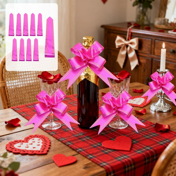 Bow Ties Flower Ribbon Covering Scenes Such As Weddings Christmas Birthdays And Festive Parties 10PC