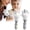 Silver, variant on Educational Sensor Mini Finger Fist With Light Music Effects Stretchable Stress Novelty Keychain
