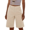 thumbnail image 3 of Taqqpue Bermuda Cargo Shorts for Women Casual Long Knee Length High Waisted Stretch Wide Leg Relaxed Fit Women Shorts Under 10, 3 of 10