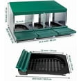 thumbnail image 2 of Chicken Nesting Boxes for Chickens, 3 Compartment Metal Roll Out Nesting Box for Chicken Coop,Rollout Egg Collection, 2 of 6