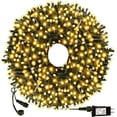thumbnail image 1 of OUTYLTS Christmas String Lights IP55 Outdoor Waterproof Indoor, 108ft 300LED with Timer Extend 8 Modes Tree Lights Fairy Lights Garden Patio Wedding Christma Trees Parties Decoration Warm White, 1 of 7