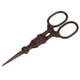 thumbnail image 3 of Embroidery Scissors, Stainless Steel Multi Purpose Vintage Scissors  For Embroidery For Sewing For Needlework Dark Brown, 3 of 8