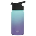 thumbnail image 2 of Simple Modern 14 Oz. Summit Water Bottle - Travel Mug Stainless Steel Tumbler Flask with 2 Lids - Wide Mouth Double Wall Vacuum Insulated Leakproof Ombre: Tropical Seas, 2 of 7