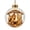 A006- F, variant on Glowing 3D Nativity Scene Christmas Ball Ornament with Internal Led Lights, 1-Pack, Clear Glass with Gold Cap, for Christmas Tree Decorations, Hanging Decoration