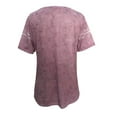 thumbnail image 5 of DondPO Tshirts for Women,Summer Tops Short Gradient O-Neck Regular Sexy Print Summer Top Women Women Seleves Graphic Tees,Tshirts Shirts,Women's Tops,Short Sleeve Tops Pink 5XL, 5 of 6