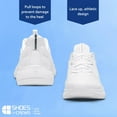 thumbnail image 5 of Shoes for Crews Crossing, Men's Slip Resistant Work Shoes, Healthcare and Food Service Sneakers, Water Resistant, White, Size 8.5, 5 of 5