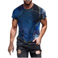 thumbnail image 1 of T-shirt à Manches Courtes Imprimé pour Hommes Col Rond Mode Décontractée Manches Courtes, 1 of 5