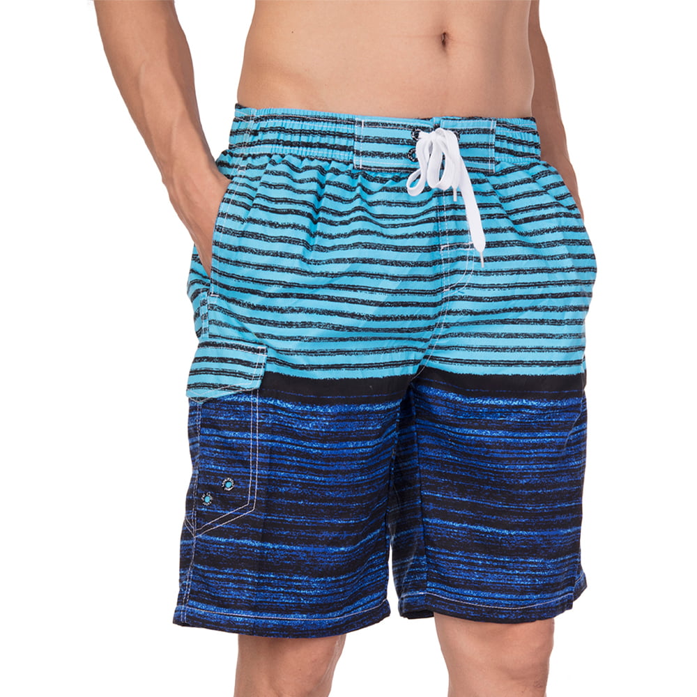 DIOMOR Mens M-8XL Classic Black Zipper Pockets Swim Trunks Plus Size Beach Shorts Quick Dry Bathing Suit Board Shorts 