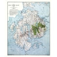 thumbnail image 2 of Bates 12x14 White Modern Wood Framed Museum Art Print Titled - Mount Desert Island Maine - Bates 1917, 2 of 4