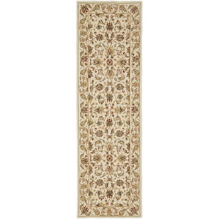 Safavieh SAFAVIEH Chelsea HK78C Hand-hooked Ivory / Ivory Rug SAFAVIEH Chelsea HK78C Hand-hooked Ivory / Ivory Rug The Chelsea Collection of hand-hooked contemporary rugs feature timeless looks from a pure virgin wool pile providing comfort and softness to the touch made from an all-natural material. Hand-surged binding and 100 percent cotton canvas backing adds to the durability of your rug to be enjoyed for many years. The fringeless borders give a very clean  elegant look and feel. Rug has an approximate thickness of 0.5 inches. For over 100 years  SAFAVIEH has set the standard for finely crafted rugs and home furnishings. From coveted fresh and trendy designs to timeless heirloom-quality pieces  expressing your unique personal style has never been easier. Begin your rug  furniture  lighting  outdoor  and home decor search and discover over 100 000 SAFAVIEH products today.