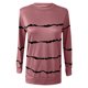 thumbnail image 3 of MELDVDIB Blusa informal de manga larga con cuello redondo y rayas para mujer, ideal para uso diario, regalo en liquidación, 3 of 6