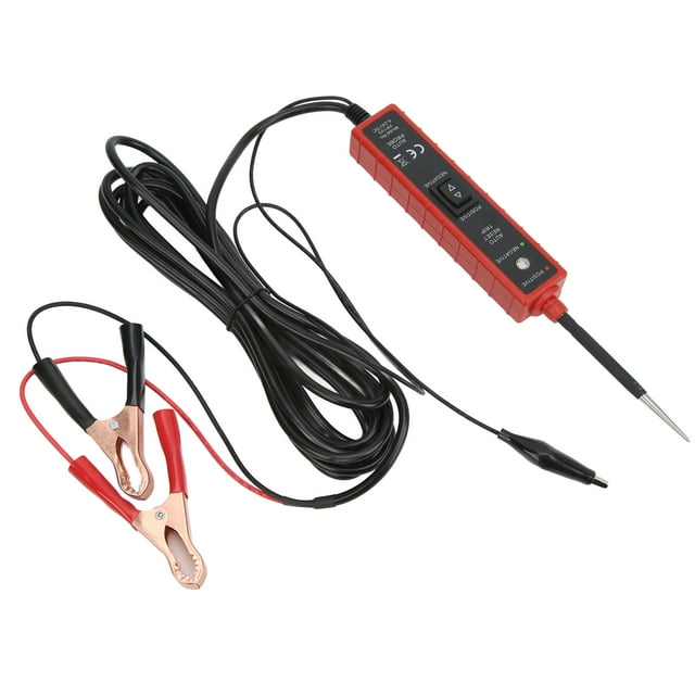 Testeur de Puissance Automobile, Câble DC Rouge 6-24V 4m Sonde de Circuit Électrique pour Réparation de Voiture