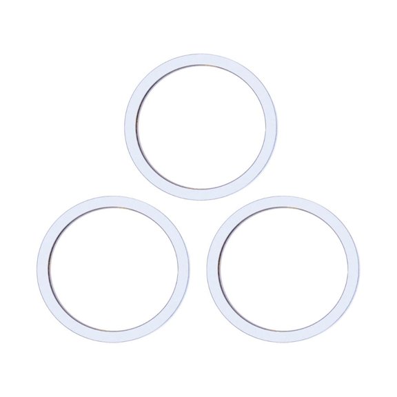 Replacement Glass Ring Camera Lens Cover For Apple iPhone 13 Pro (A2636) / 13 Pro Max (A2641) - Sierra Blue (3 Pieces)