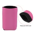 thumbnail image 5 of Uxcell Can Cooler Sleeves  Insulated Collapsible Neoprene Covers 2.6mm for 12 Oz Cans Bottles, Pink Pack of 3, 5 of 5