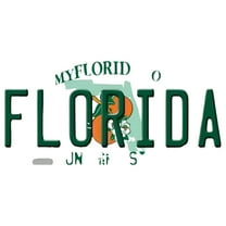 Smart Blonde LP-6005 Florida Novelty Metal License Plate