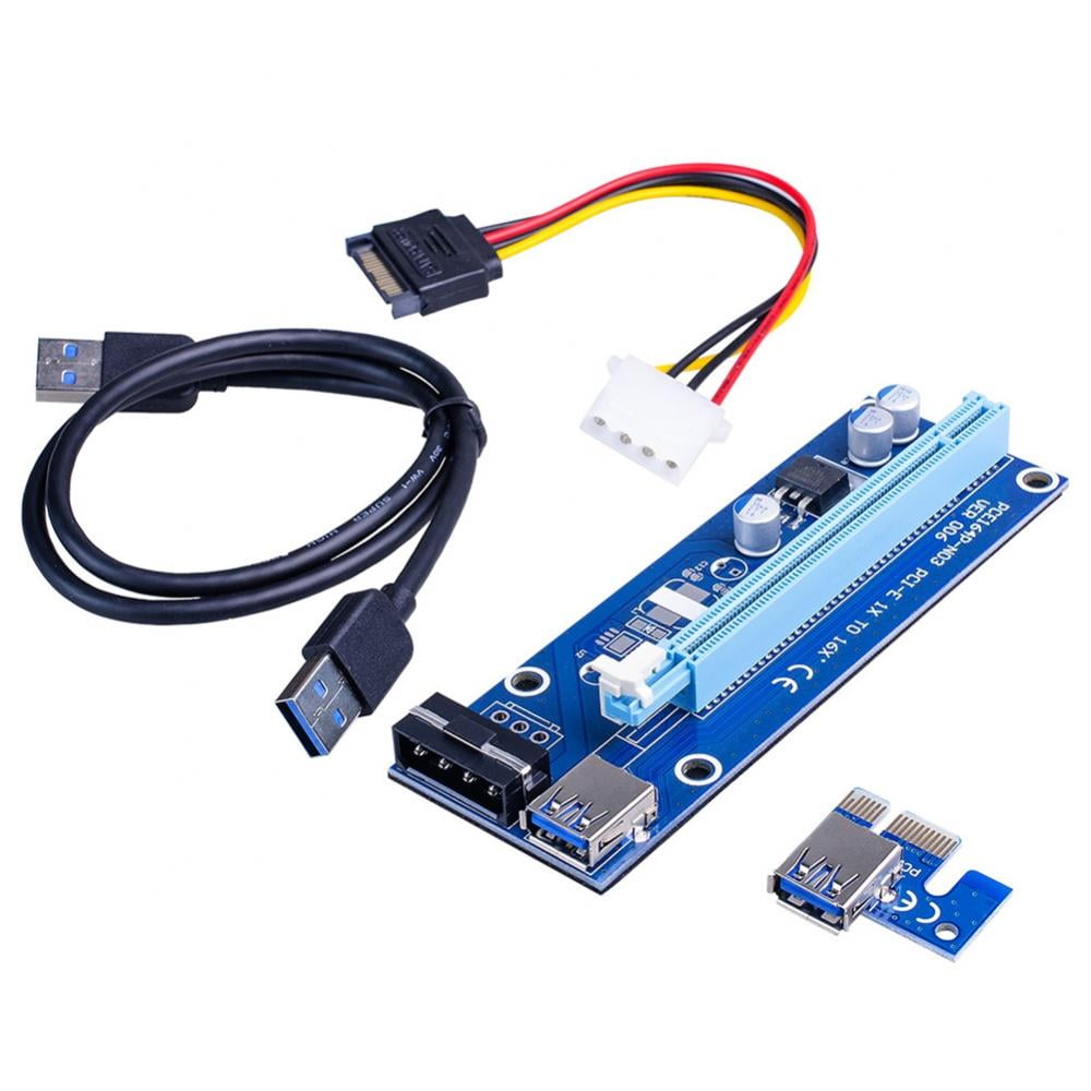 PCIE Riser 006 PCI-E X1 X16 Express Card For GPU Mining USB3.0 Cable Extension 