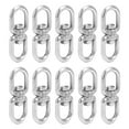thumbnail image 3 of 10 ganchos giratorios M6 de doble extremo de acero inoxidable con conector de anillo de grillete de 8 formas, 3 of 14