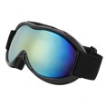 thumbnail image 1 of Gafas de esquí negras antivaho de doble capa con protección UV y resistentes al viento para aventuras seguras en deportes de nieve, 1 of 8