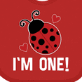 thumbnail image 4 of Inktastic First Birthday Ladybug 1 Year Old Girls Baby Bib, 4 of 4