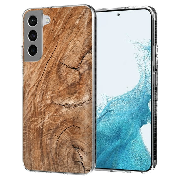 TalkingCase Slim Case Cover Compatible for Samsung Galaxy S22 Plus+ 5G, Wood Grain 18 Print, Lightweight,Flexible,Soft, USA