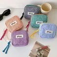 thumbnail image 4 of Mini Plaid Makeup Bags Headphone Key Lipstick Storage Bag Minimalist Checkered Cosmetic Bag Makeup Pouch Small Zipper Coin Purse, 4 of 6
