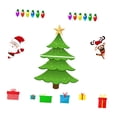 thumbnail image 3 of lionlar Christmas Tree Refrigerator Stickers Funny Kitchen Decor for Family Car Home Style B, 3 of 9